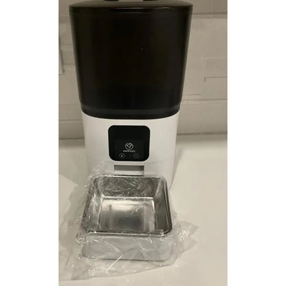 App-Controlled Wi-Fi Pet Food Dispenser with Auto-Feeding, Plastic-Steel Construction, Washable Parts for Dogs and Cats