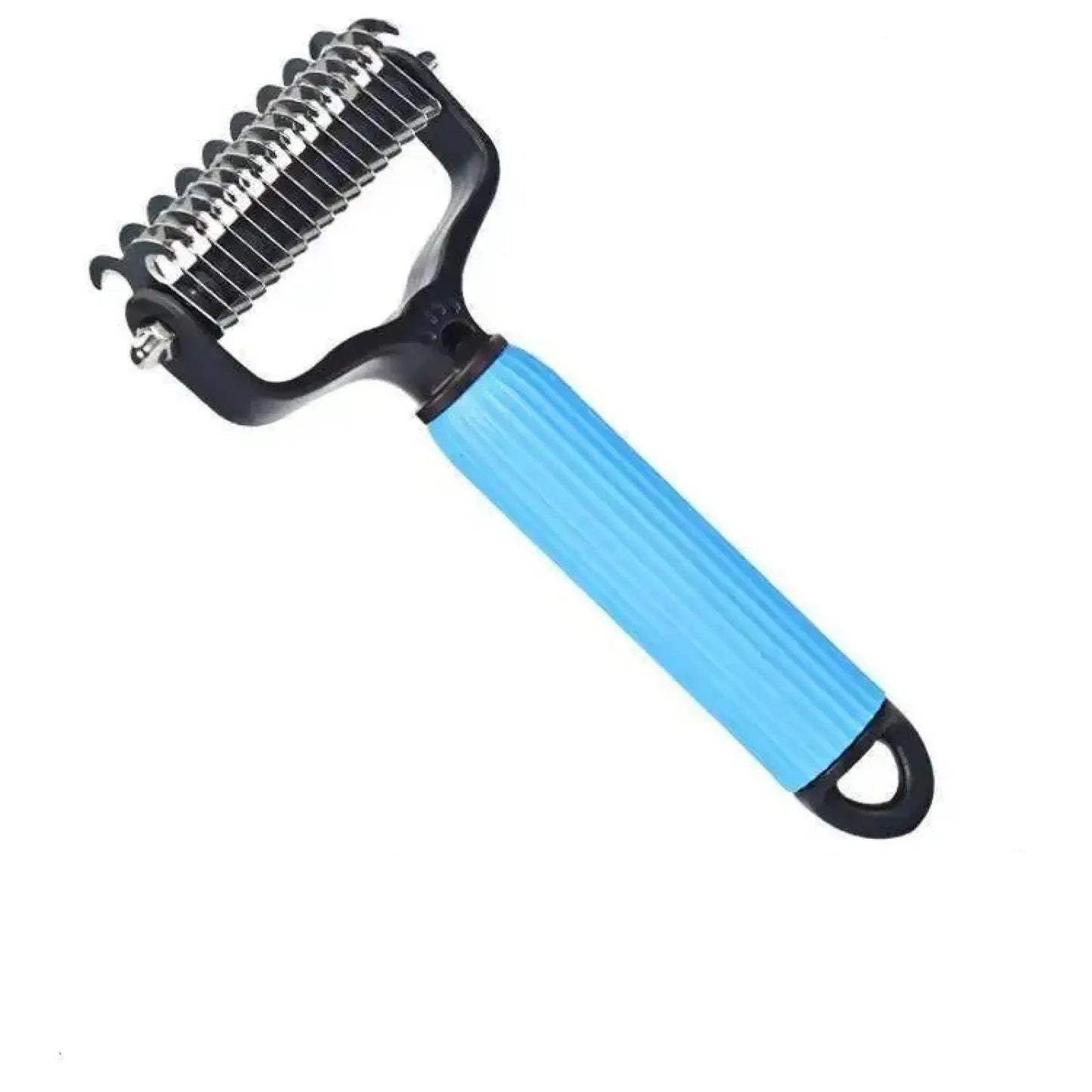 Pet Grooming Tool, Universal Detangling Comb for Dogs, Stainless Steel Double-Sided Design, Effective Shedding Removal & Matted Hair Tamer, Practical Daily Dog Coat Maintenance Supplies.